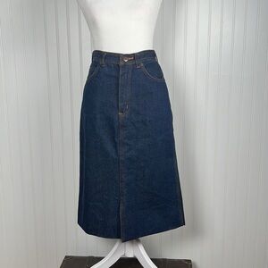 Vintage high waist jean skirt